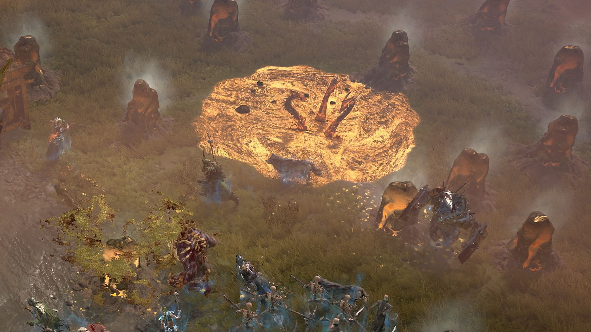 With Season 9’s buffs and unique items like Ophidian Iris and Serpentine Aspect, Hydra can be promoted to core skill status (Image via Blizzard Entertainment)